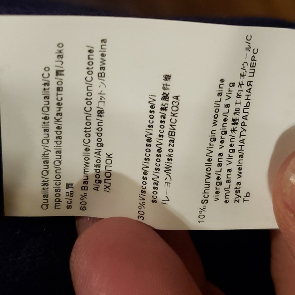 Boss orange by hugo boss blue lightweight sweater wool blend - Picture 6 of 8